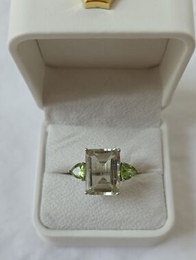 Ross-Simons Prasiolite And Peridot Ring Size 8.75